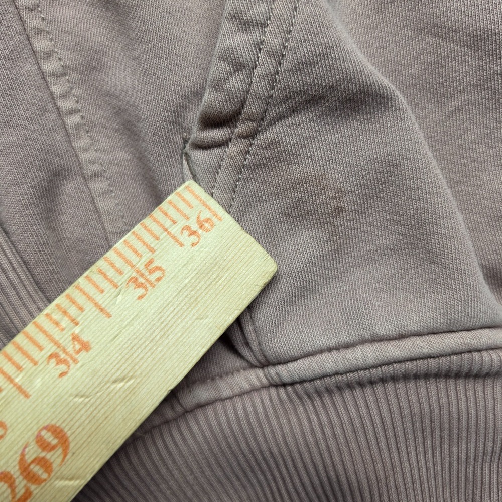 Madewell Oversized French Terry Raglan Hoodie Sweatshirt Women S Dusty Mauve - Picture 7 of 10